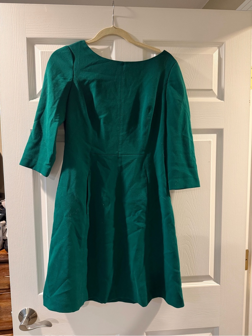 Vince Camuto Kelly Green Fit-and-Flare Mini Dress